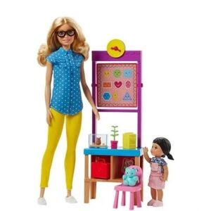 Barbie Careers Teacher Doll & Student Doll Classroom Playset